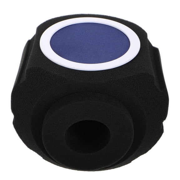 LOLIPPYY Black Microphone Sponge Filter for Acoustic Isolation and Wind Protection Recording