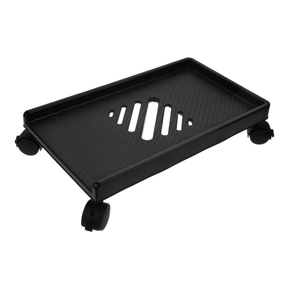 LOLIPPYY Black Mobile CPU Stand Computer Tower Holder with Wheels for Home