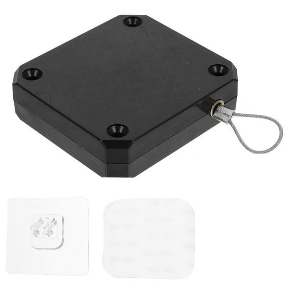 LOLIPPYY Black Multifunctional Door Closer for Sliding Screen Doors with Easy No-Punch Installation and Design