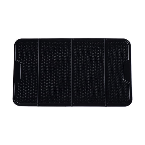 LOLIPPYY Black Nonslip PU Phone Stand for Car Dashboard and Office Use, Easy to Clean, MultiFunctional Size 7.5x3.5x0.6