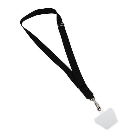 LOLIPPYY Black Phone Lanyard with Patch for Secure Carrying and Universal Charging