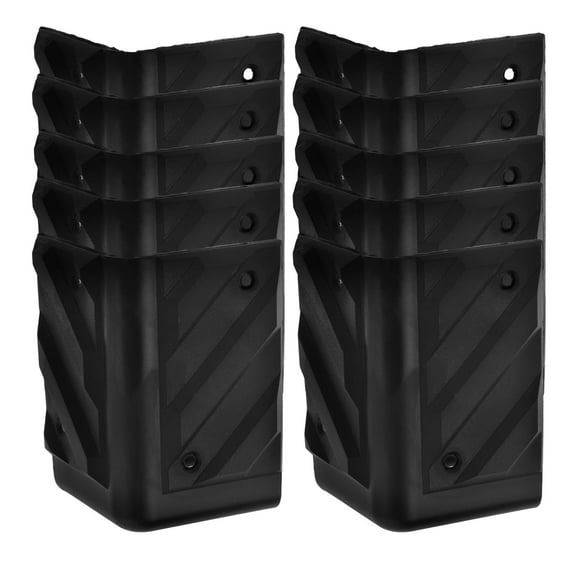 LOLIPPYY Protective Corner Guards Black Plastic 16Pcs