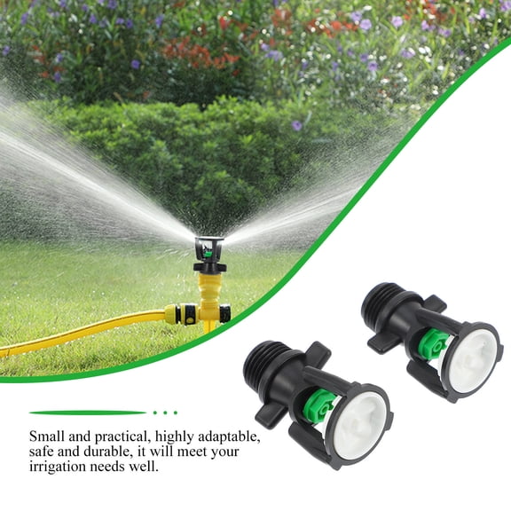 LOLIPPYY Black Plastic Hose Nozzle Garden Sprayer for Irrigation Gardening Use Durable Adjustable Design 2pcs