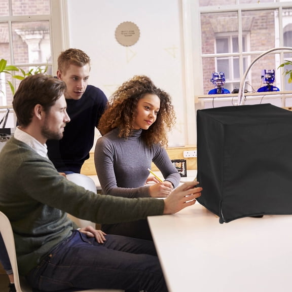 LOLIPPYY Black Resin Printer Enclosure with Dustproof Seal and Light Blocking for Home and Office