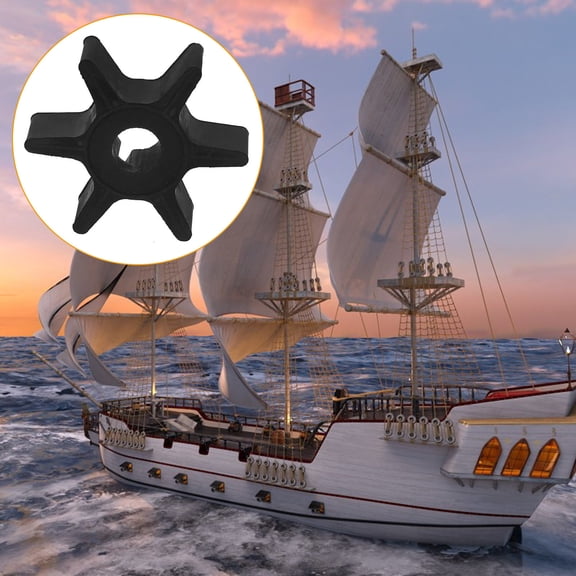 LOLIPPYY Black Rubber Water Pump Impeller Replacement for Pump Prolongs Efficiency and Reduces Downtime 3.5 Inch