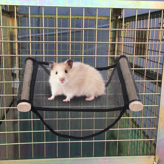LOLIPPYY Black Small Pet Hammock Made of Comfortable Material for Ferret Hamster Sugar Glider