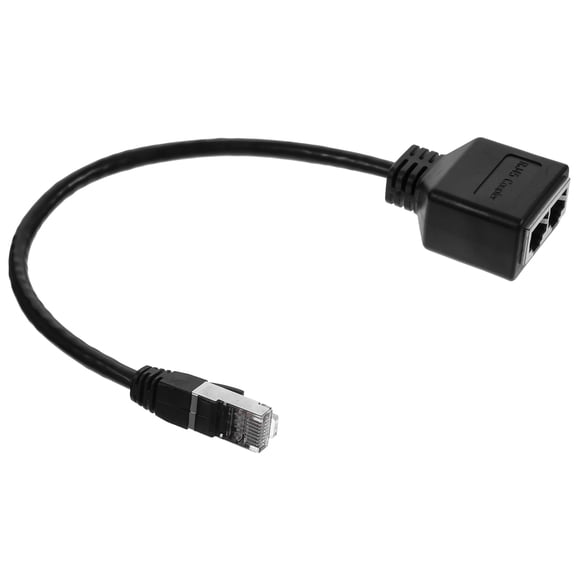 LOLIPPYY Adapter Male to Dual Female Ethernet Connector Extender