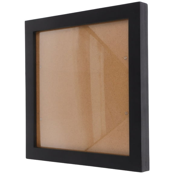 LOLIPPYY Black Square Shadow Box Frame for Picture and Cd Display with Protective Design