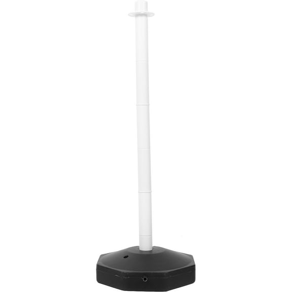 LOLIPPYY Black Traffic Safety Post with Portable Fillable Base, Plastic Barrier for Outdoor Use and Easy Setup
