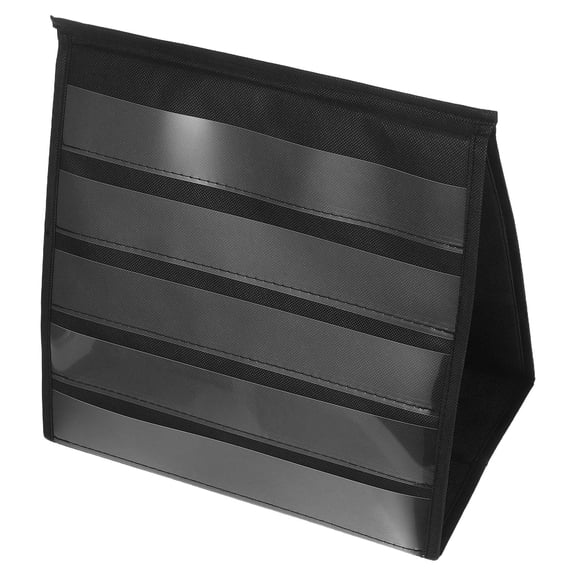 LOLIPPYY Black Vertical Card Display Stand with Folding Design for Art Prints and Sticker Displays