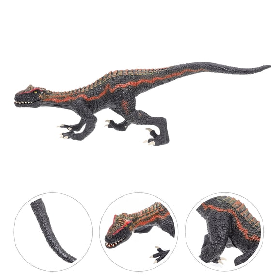 LOLIPPYY Black Vivid Dinosaur Craft Model for Decorative Use Made with Wear Resistant Plastic