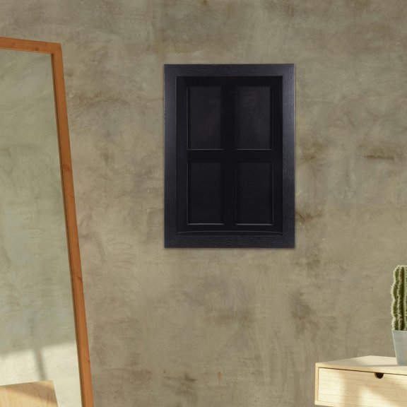 LOLIPPYY Black Wall Mounted Card Display Frame with 4 Slots for Trading Card Showcase and Collector Decor