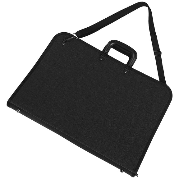 LOLIPPYY Black Waterproof Artist Portfolio Bag Lightweight Portable Outdoor Sketching Storage Tote