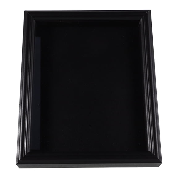 LOLIPPYY Black Wood Flag Display Box with Easy Access for Veterans Burial Memorial and Home Display
