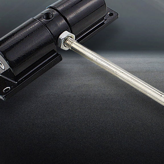 LOLIPPYY Black Zinc Alloy Door Closer Automatic Closing with Adjustable Screws for Left Right Swing