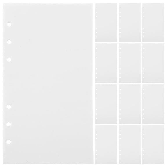 LOLIPPYY Double-Sided Blank Release Paper Binder Refills White Sheets for A6 Sticker Collecting Album