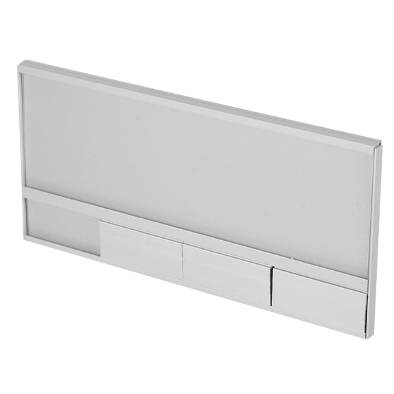 LOLIPPYY Blank Signs Aluminum Alloy Desk Name Plate Sleek Style Team Communication 1Pack