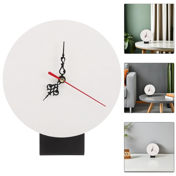 LOLIPPYY Plain White Wooden Clock Face for Heat and Wall Clock Projects