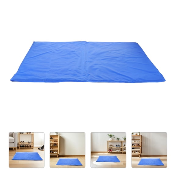 LOLIPPYY Blue Gel Cooling Pad for Pets Soft Washable Portable Cooling Mat for Dog Beds Summer Comfort