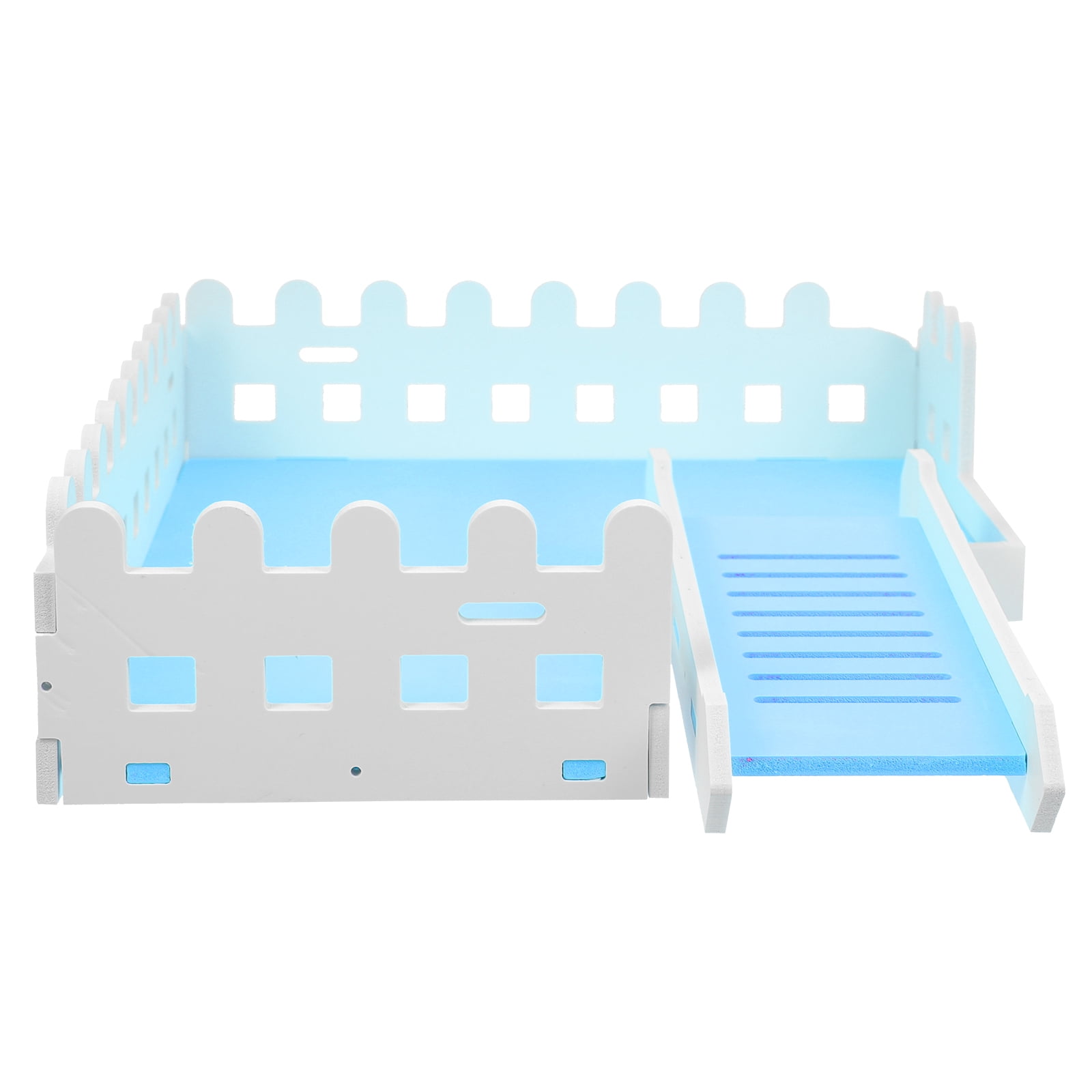 Curated visual reference: Visual Reference: Lolippyy Blue Hamster Cage Platform For Pet Exercise Climbing And