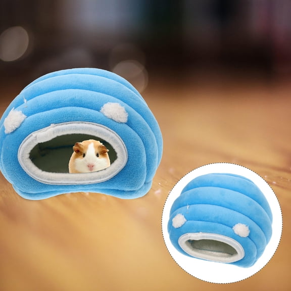 LOLIPPYY Blue Lovely Hamster Hideout Cage Accessory Breathable and Comfortable Pet Nest