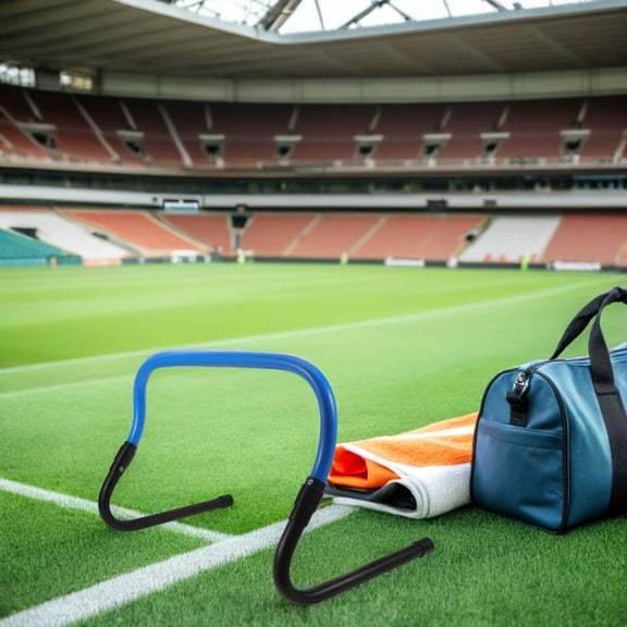 LOLIPPYY Blue Outdoor Indoor Agility Training Hurdles Plastic Detachable Speed and Coordination Equipment