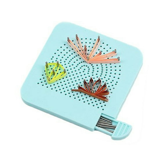 LOLIPPYY Blue Paper Quilling Board with Storage and Paper Crafting Winder for Durable DIY Projects