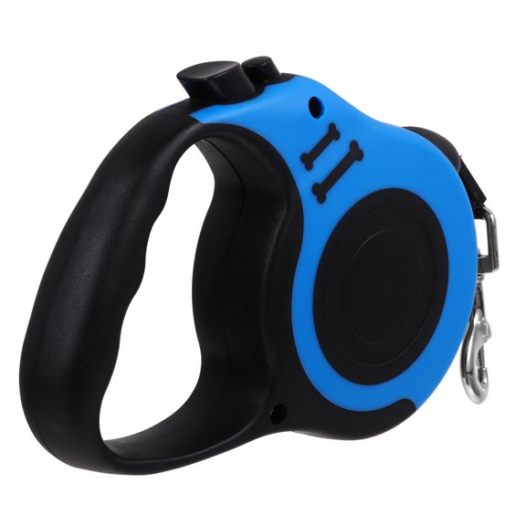 LOLIPPYY Blue Pet Pulling Rope Retractable Leash Durable ABS Plastic and Easy One Hand Control
