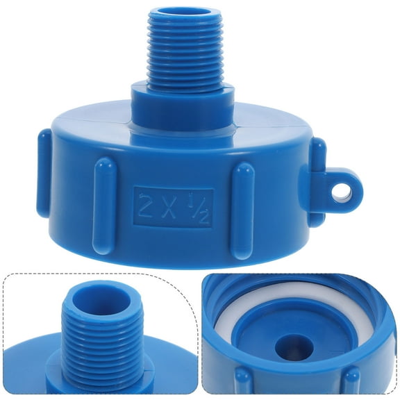 LOLIPPYY Blue Plastic Ibc Tote Adapter for Water Tank Hose with Robust Material and Wide Application