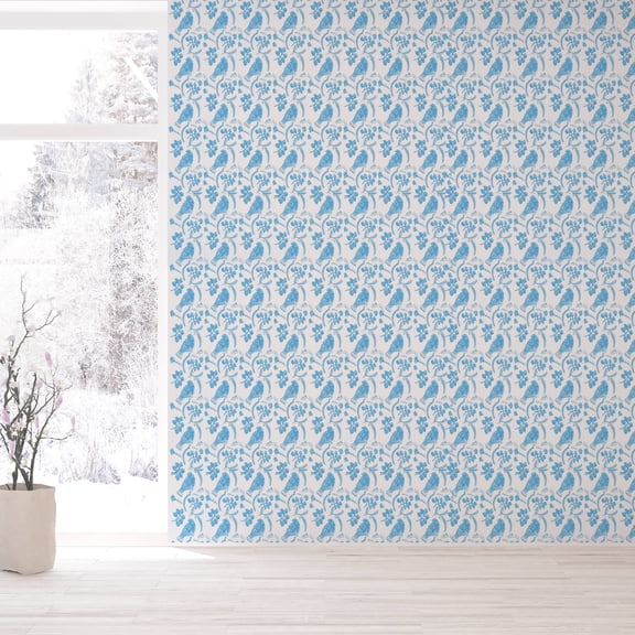 LOLIPPYY Blue Rubber Paint Roller for Wall Decoration Provides Embossing Texture and Easy Application