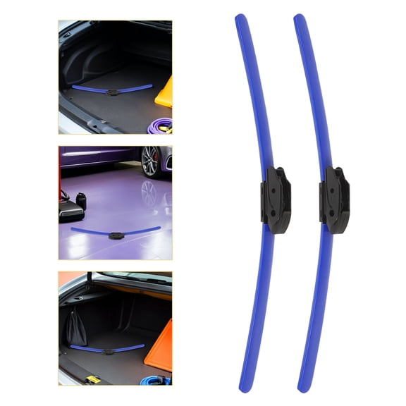 LOLIPPYY Blue Universal Car Windshield Wiper Rubber Strips Weather Resistant Automotive Replacement Blades