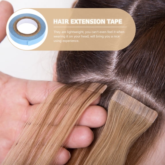 LOLIPPYY Blue Wig Tape Roll Double Sided Lace Tape for Secure Natural Hair Extension Hold