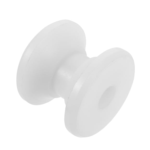 LOLIPPYY Boat Anchor Replacement Roller White Nylon Wheel for Marine Use with Visible Wear Check
