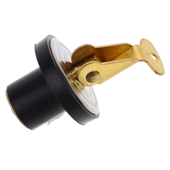 LOLIPPYY Boat Drain Plug Replacement in Black Rubber and Copper for Easy Installation and Marine Use