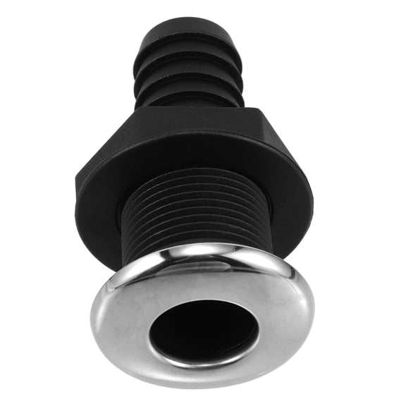 LOLIPPYY Boat Drain Through Hull Fitting with Durable Black Design for Yachts and Speedboats