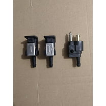 LOLIPPYY 6mm Boat Line Connector Fitting, Male and Female Pipe Joint for Motor Hose, Black