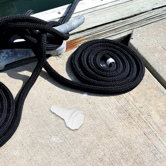 LOLIPPYY Boat Floor Drain White Plastic Scupper Drain Valve with Easy Maintenance Design