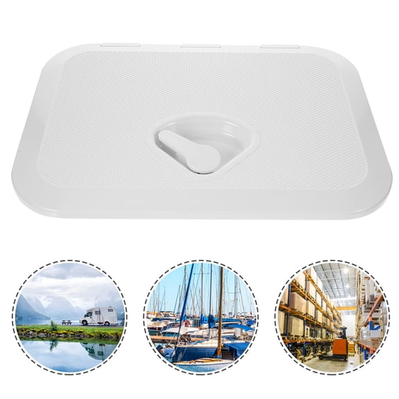 LOLIPPYY Boat Storage Hatch White ABS Uv Resistant for Interior Exterior Flat Surface Installation