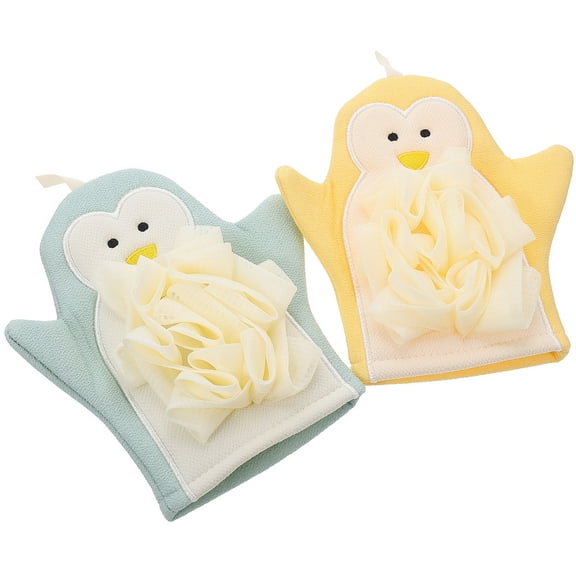 LOLIPPYY Body Scrub Cloth With Bath Gloves For Unisex 2Pcs