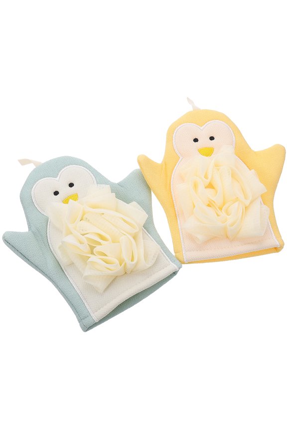 Body Scrub Cloth With Bath Gloves For Unisex 2Pcs