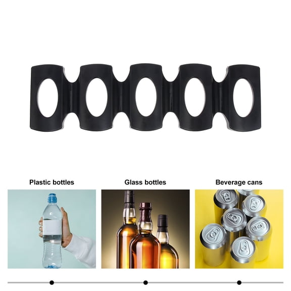 LOLIPPYY Silicone Bottle Holder for Fridge, Beer Organizer, Temperature Resistant, Fridge Storage, 1 Set