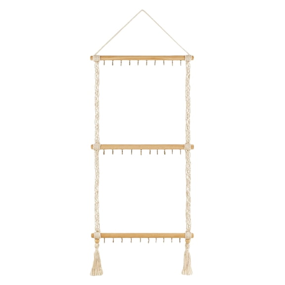 LOLIPPYY Hanging Hair Bow Holder Organizer for Hair Accessories, Headbands, and Jewelry Storage