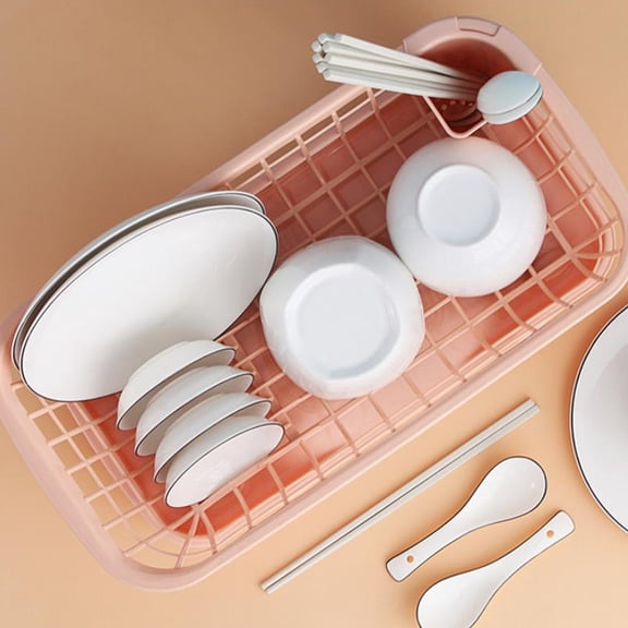 LOLIPPYY Bowl and Dish Drying Rack for Kitchen Countertop, Household Draining Storage Organizer, 1 Piece