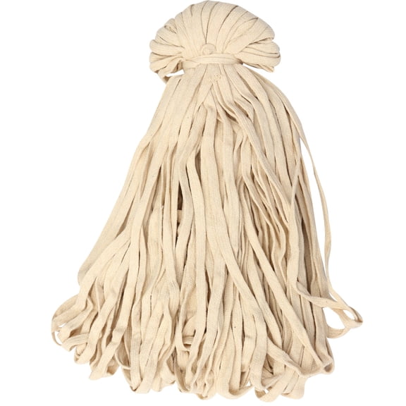 LOLIPPYY Braided Cotton Rope in Beige for Fastening Durable Flat Rope with High Strength and Good Absorption