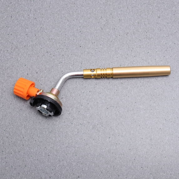 LOLIPPYY Portable Brass Gas Burner with Hand Ignition, 4.2oz Welding Torch for Camping, Soldering, and Outdoor Use