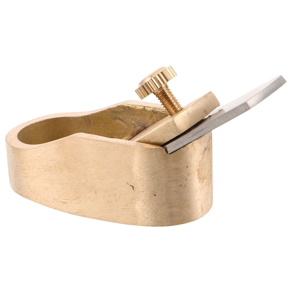 LOLIPPYY Brass Manual Thumb Planer for Violin Panel Restoration and Smooth Woodworking with Compact Design