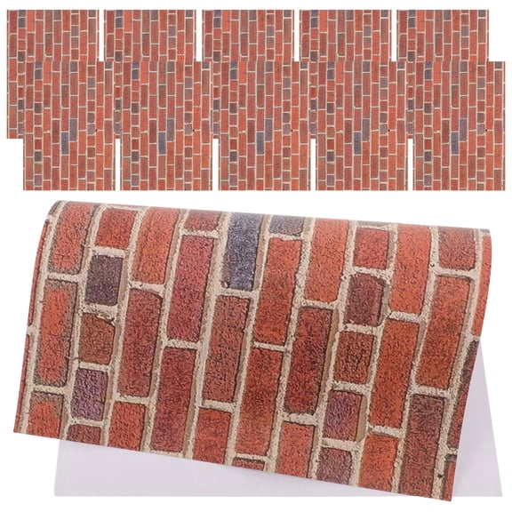 LOLIPPYY Brick Peel and Stick Wallpaper for Dollhouse 1 12 Scale Removable Wall Covering