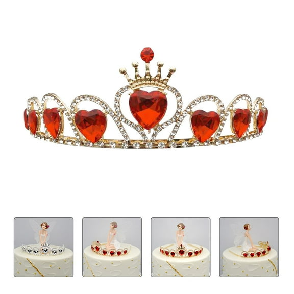 LOLIPPYY Bridal Headpiece Crown for Cake Decorative Item 1Pack
