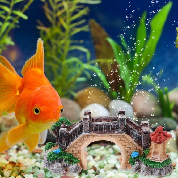 LOLIPPYY Bridge For Aquarium Aquarium Bridge Decoration Resin Multi 1Set