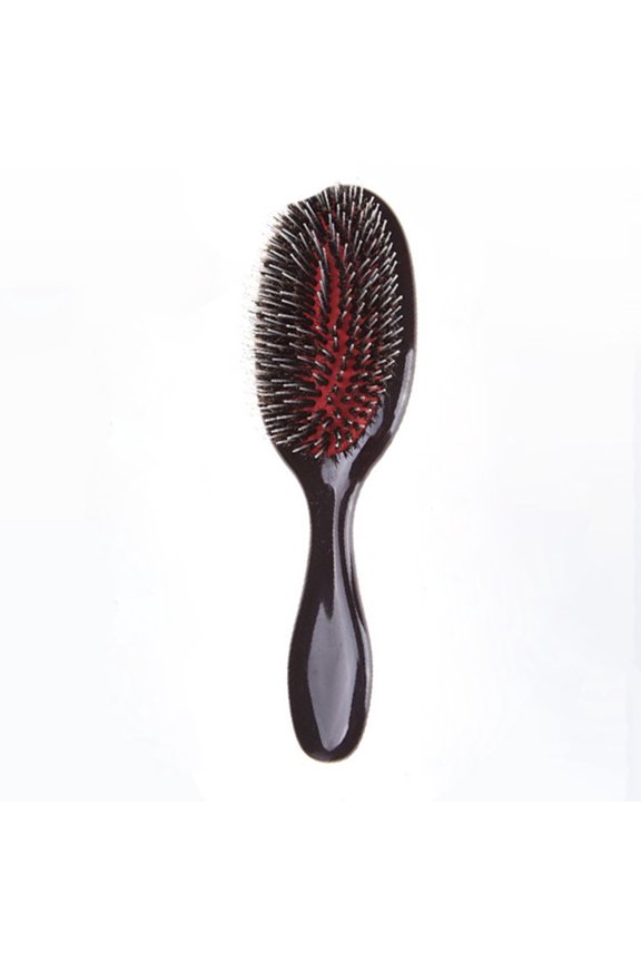 Brown Hair Scalp Brush for Hair Care with Anti Static Bristle Brush and Easy Grip Handle